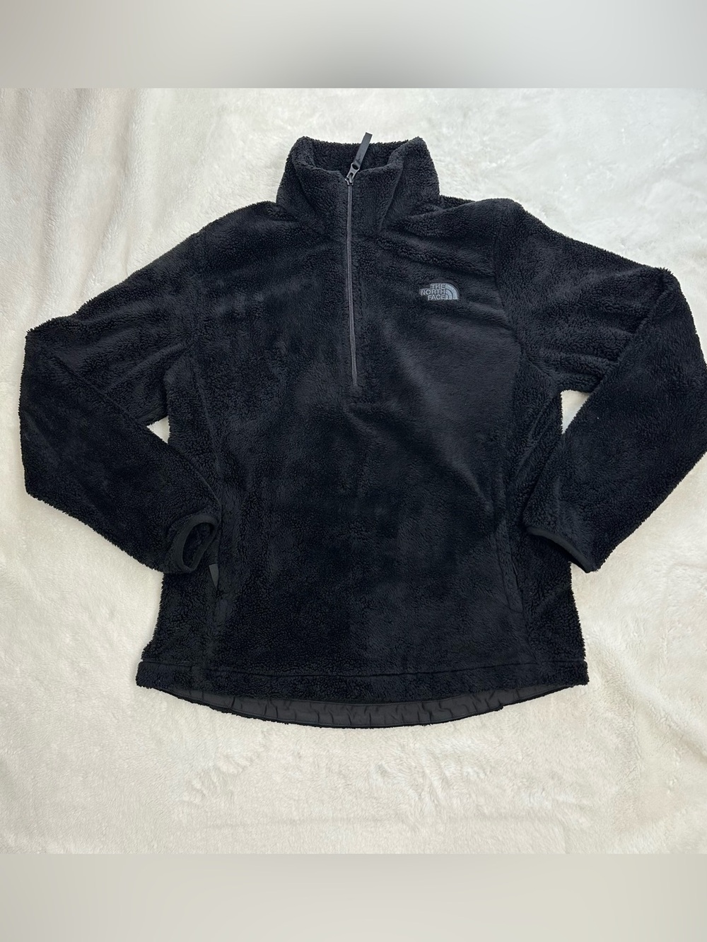 The North Face Women's Osito 1/4 Zip High Pile Fleece Pullover Black L